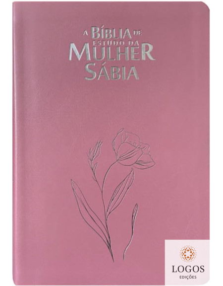 A Bíblia de Estudo da Mulher Sábia - ARC - com Harpa Avivada e Corinhos - letra gigante - capa luxo - rosa. 49860. 7908084623975