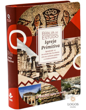 Bíblia de Estudo - Igreja Primitiva - capa luxo vermelha. 7899938426425
