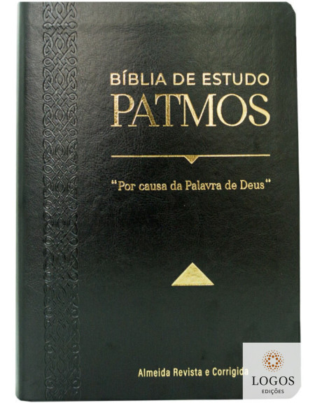 Bíblia de Estudo Patmos - capa luxo - preta. 7908234018729