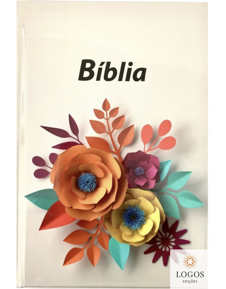 Bíblia Sagrada - ARC - com letra maior - flores. 9789896502393