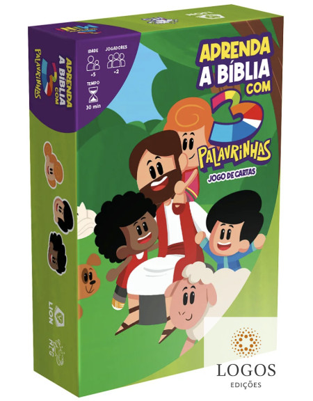 Aprenda a Bíblia com 3 Palavrinhas - jogo de cartas. 9786587533902