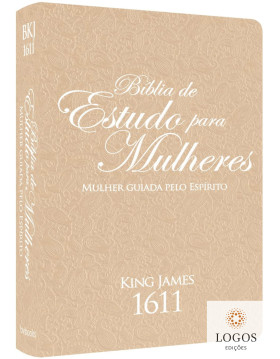 Bíblia King James de estudo para mulheres - mulher guiada pelo Espírito - rose gold. 9786586996388