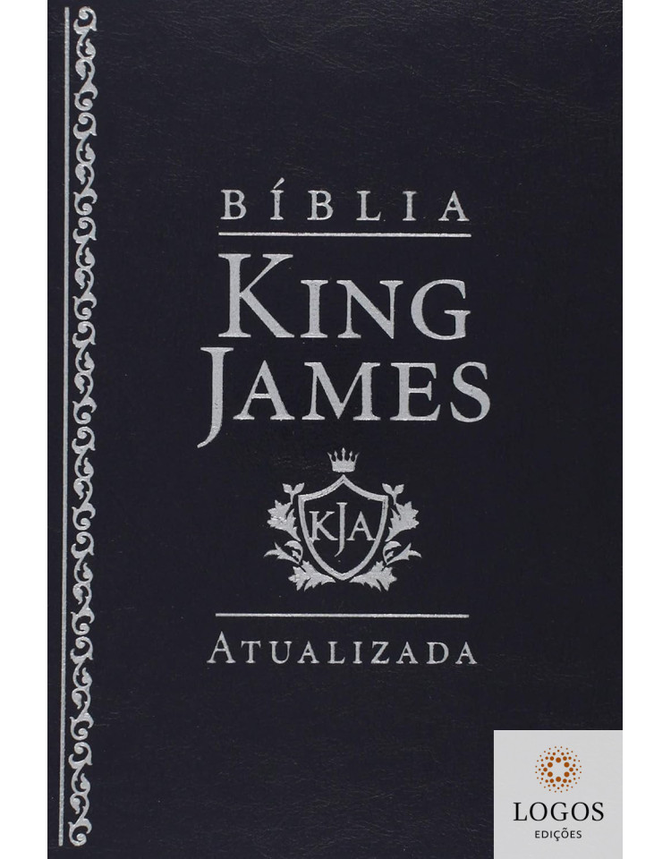 Bíblia de Estudo King James Atualizada - letra grande - capa luxo azul escuro. 7899938408223