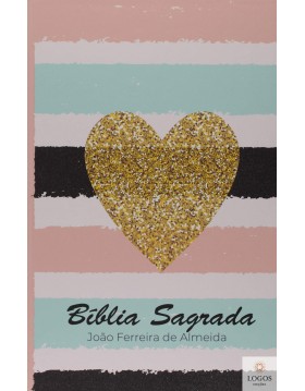 Bíblia Sagrada - ARC - capa semi-flexível - Coração listrado. 9786556552231