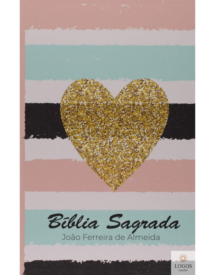 Bíblia Sagrada - ARC - capa semi-flexível - Coração listrado. 9786556552231