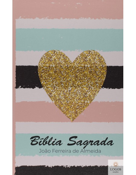 Bíblia Sagrada - ARC - capa semi-flexível - Coração listrado. 9786556552231
