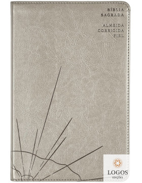 Bíblia Sagrada - ACF - edição de luxo em couro-soft - slim - capa cinzenta. 9786552172112