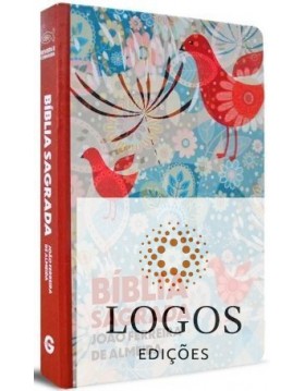 Bíblia Sagrada - ARC - capa semi-flexível - Pássaros com beiras artísticas