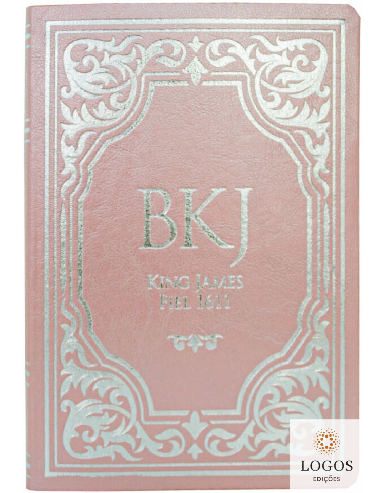 Bíblia King James 1611 - letra extra-gigante - capa luxo - rosa, 9786598555948
