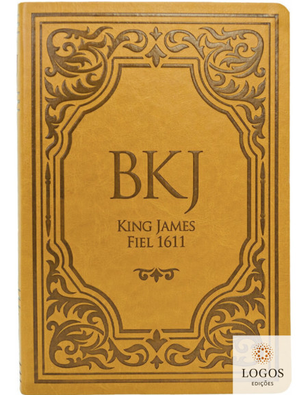 Bíblia King James 1611 - letra extra-gigante - capa luxo - castanha. 9786598555962