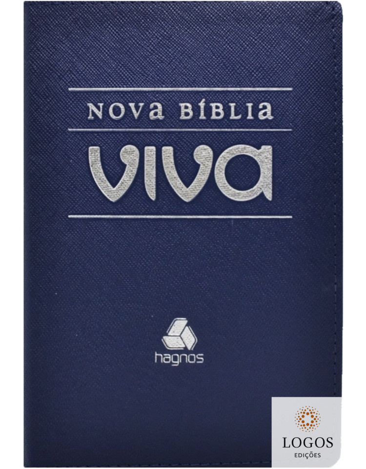 Nova Bíblia Viva - capa luxo - azul. 43495