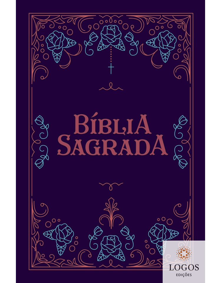 Bíblia Sagrada - NVT - capa semi-flexível com letra grande e beiras pintadas - soft touch - Ornamentos