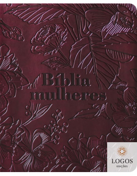 Bíblia Mulheres - NVT - com espaço para anotações - edição de luxo - vinho floral. 9786555846171