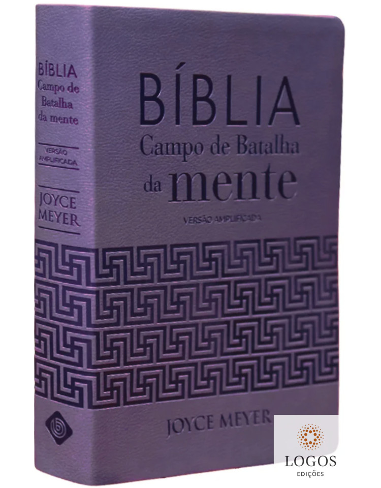 Bíblia Campo de Batalha da Mente - NVI - versão amplificada - capa luxo lilás. 9786588570548