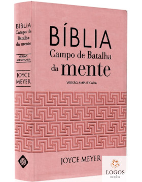 Bíblia Campo de Batalha da Mente - NVI - versão amplificada - capa luxo rosa. 9786588570517