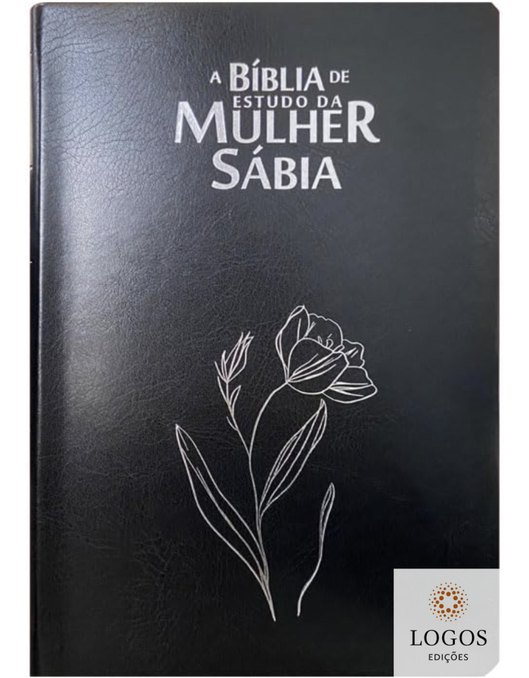 A Bíblia de Estudo da Mulher Sábia - ARC - letra gigante - capa luxo - magnólia preta. 7908084623999