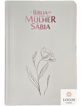 A Bíblia de Estudo da Mulher Sábia - ARC - letra gigante - capa luxo - magnólia branca. 7908084624002