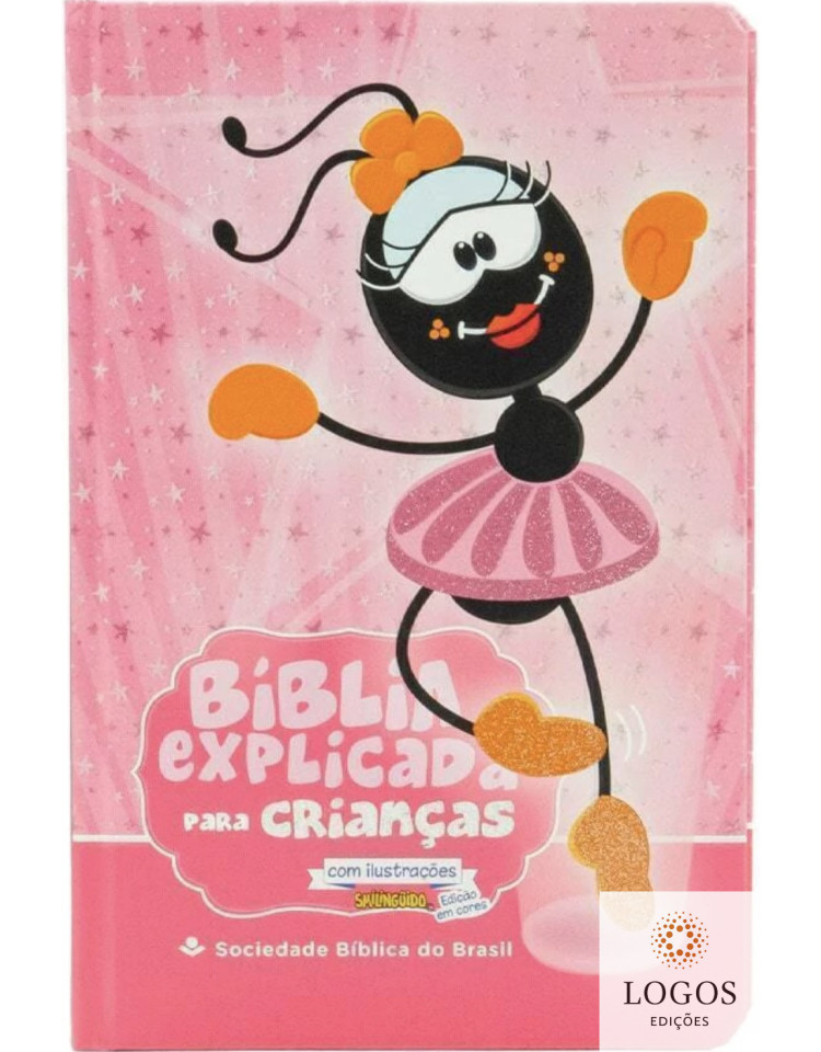 Bíblia Explicada para Crianças com ilustrações Smilinguido - capa bailarina. 9788531117695