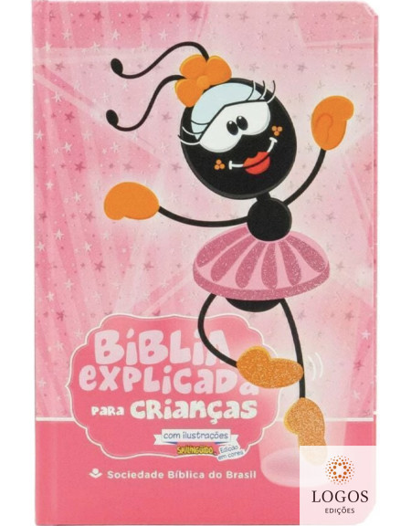 Bíblia Explicada para Crianças com ilustrações Smilinguido - capa bailarina. 9788531117695