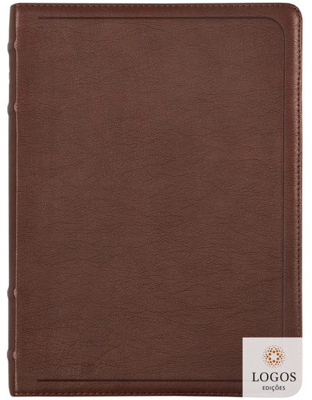Bíblia Sagrada - leitura perfeita - ACF - letra grande com referências cruzadas - capa luxo - mogno. 9786552172761