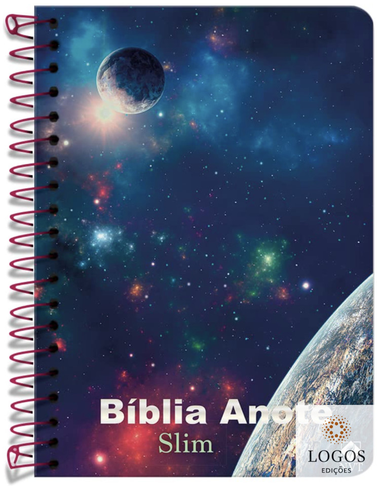Bíblia Anote - NVT - slim - capa espiral - Universo. 9786556552637
