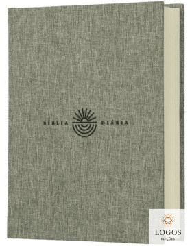 Bíblia Diária - NVI - Leitura Perfeita - tecido sobre capa dura - Cinza. 9786552172662