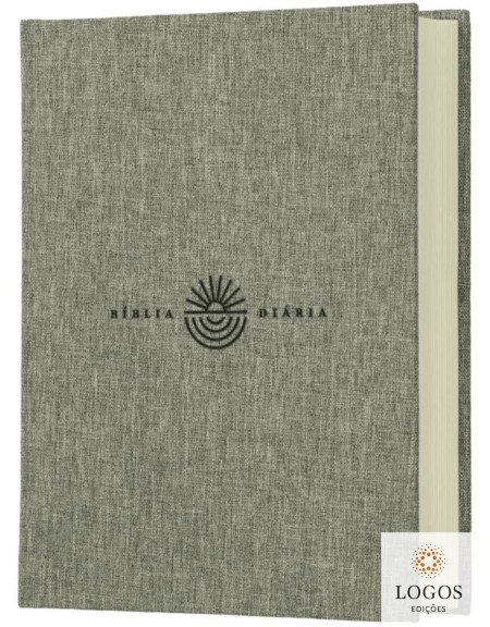 Bíblia Diária - NVI - Leitura Perfeita - tecido sobre capa dura - Cinza. 9786552172662