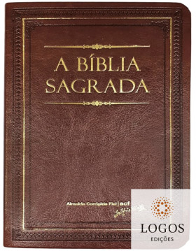 Bíblia Sagrada - ACF - capa luxo - caramelo - com mapas e referências. 7898572203799