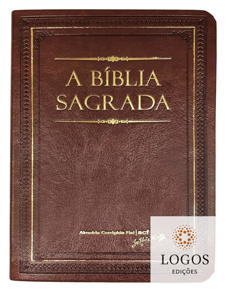Bíblia Sagrada - ACF - capa luxo - caramelo - com mapas e referências. 7898572203799