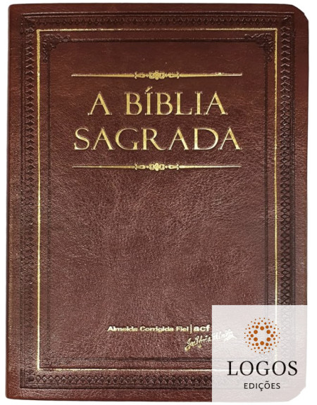 Bíblia Sagrada - ACF - capa luxo - caramelo - com mapas e referências. 7898572203799