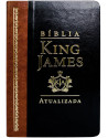Bíblia King James Atualizada - capa luxo - duotone - preta e castanho. 9786560180697