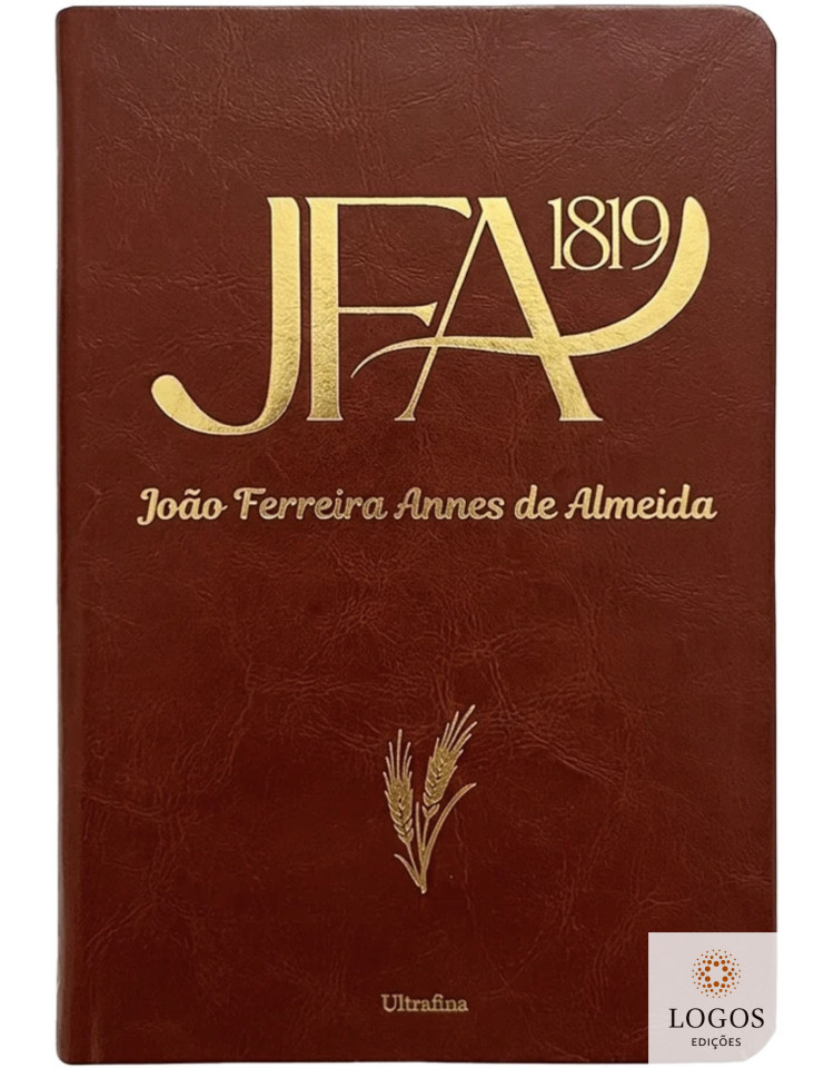Bíblia JFA 1819 - ultrafina - capa luxo - castanha. 9786583664112