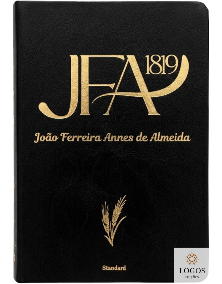 Bíblia JFA 1819 - letra grande - capa luxo - preta. 9786583664075