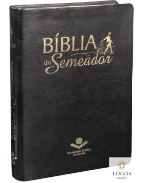 Bíblia do Semeador - NTLH - capa luxo couro preta. 7898521812751
