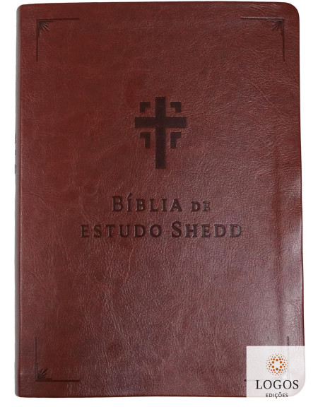 Bíblia de estudo Shedd - capa couro sintético - castanha. 9786559673841