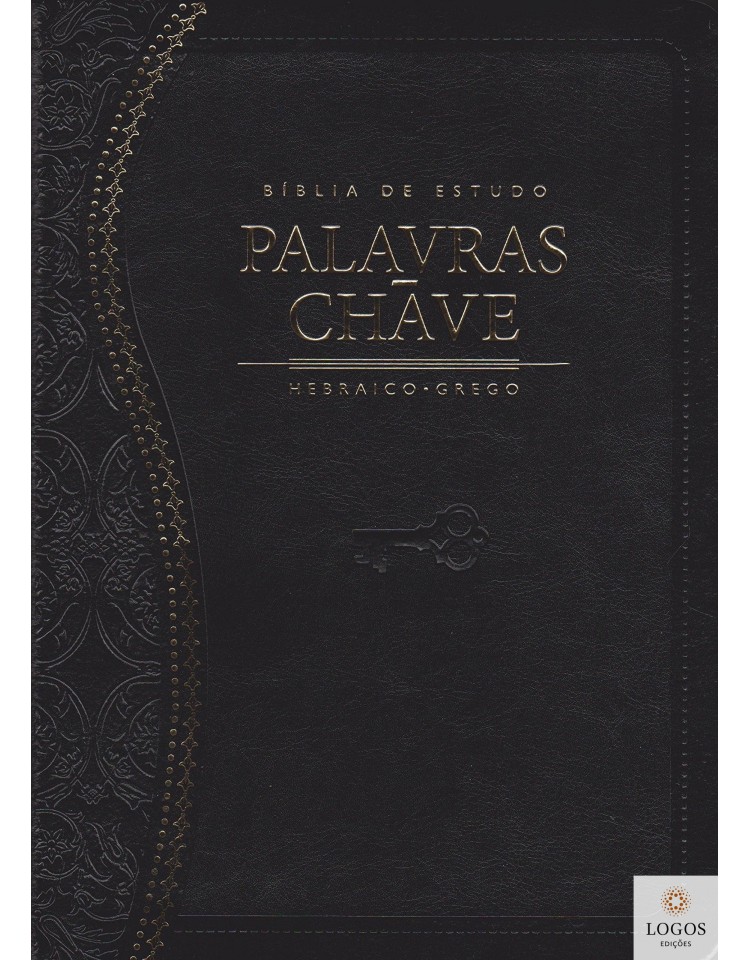Bíblia de Estudo Palavras-chave - edição de luxo - capa preta. 9788526307274
