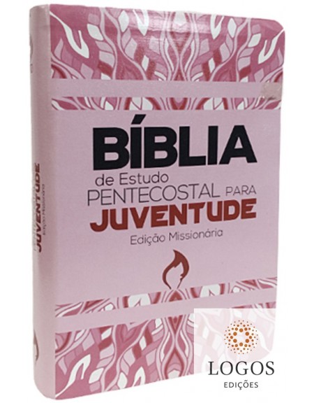 Bíblia de Estudo Pentecostal para Juventude - ARC - edição missionária - capa rosa. 9788526316157