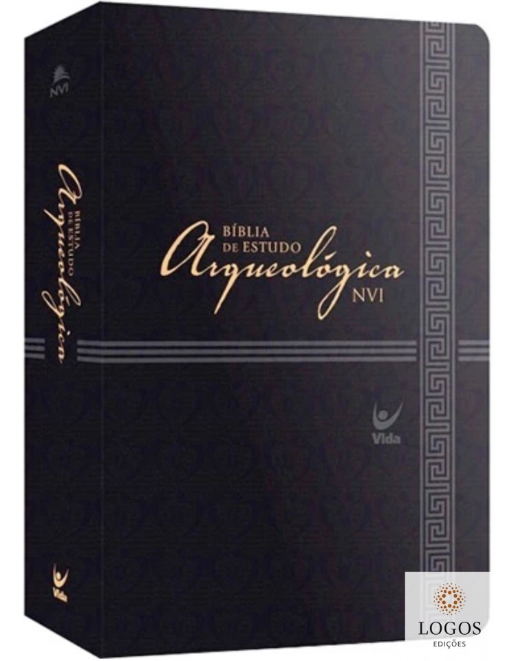 Bíblia de Estudo Arqueológica - NVI - capa luxo preta. 9788000003085