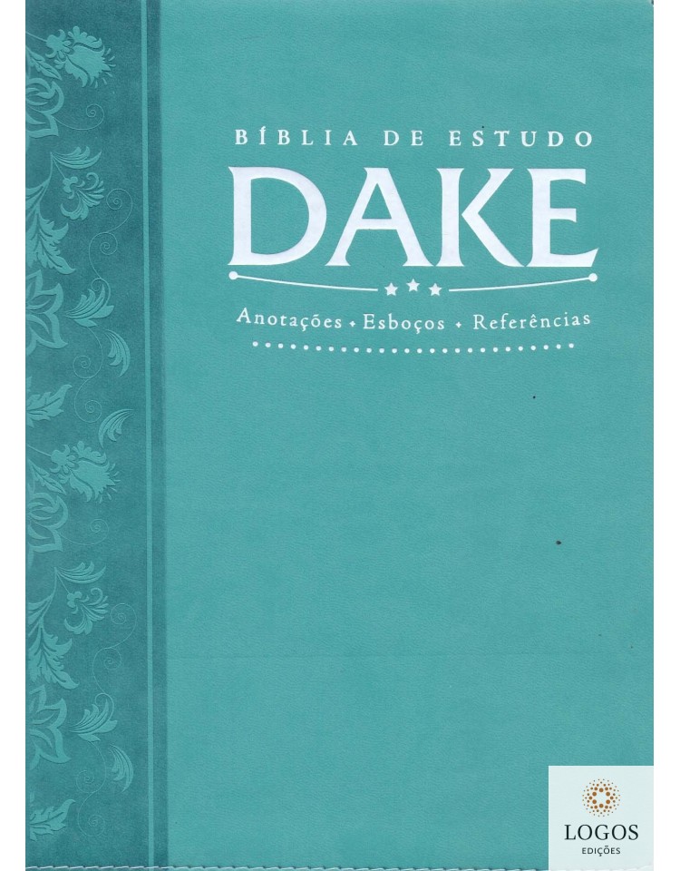 Bíblia de estudo DAKE - capa turquesa. 9788576071518