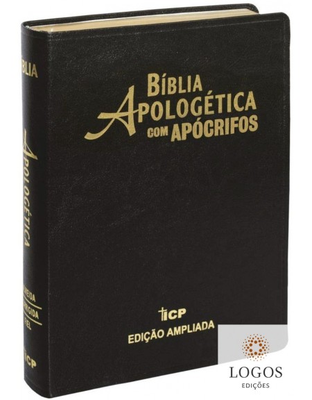 Bíblia Apologética com Apócrifos - capa luxo preta. 7897185852592