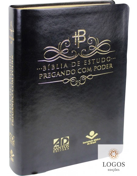 Bíblia de Estudo Pregando com Poder - capa preta. 9788531116872. Adelson Damasceno Santos