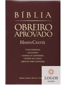 Bíblia Obreiro Aprovado - capa luxo vinho. 978852630691