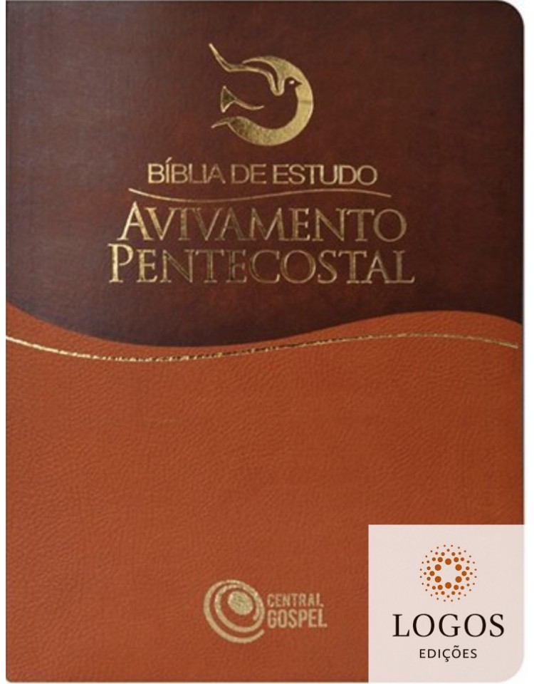 Bíblia de Estudo Avivamento Pentecostal - capa castanha. 7898410729177