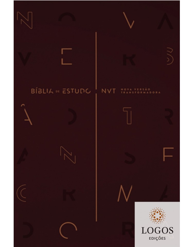Bíblia de Estudo NVT - capa vinho. 7898950265876