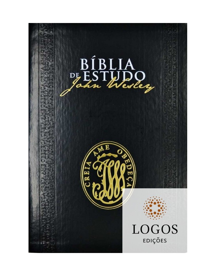 Bíblia de Estudo John Wesley - capa luxo preta. 9788531117008