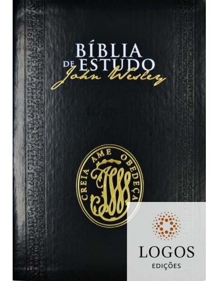 Bíblia de Estudo John Wesley - capa luxo preta. 9788531117008