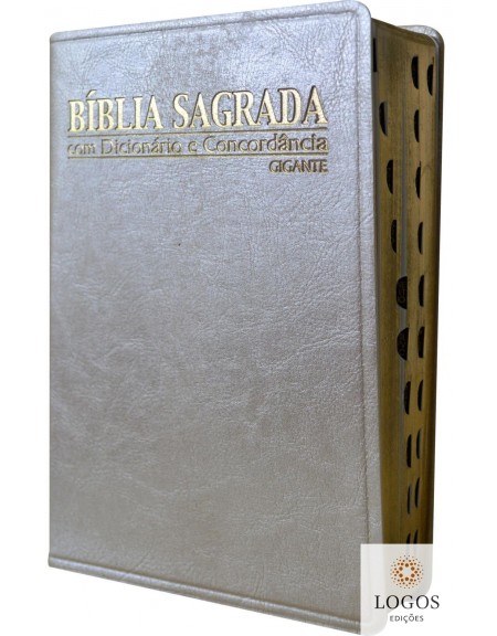 Bíblia Sagrada - RC - letra gigante com dicionário e concordância - capa luxo marfim. 7897185852349