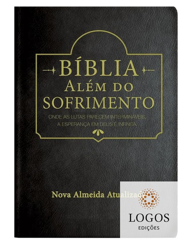 Bíblia Além do Sofrimento - NAA - capa luxo - Preta. 9788526319745