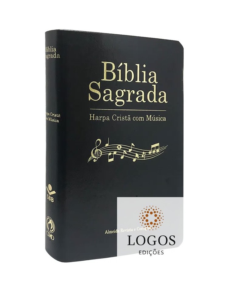 Bíblia Sagrada - ARC - Harpa Cristã com música - capa luxo - Preta. 9788526319950