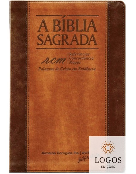 Bíblia Sagrada RCM - ACF - letra gigante - capa PU luxo - Chocolate-Havana. 7898572201740